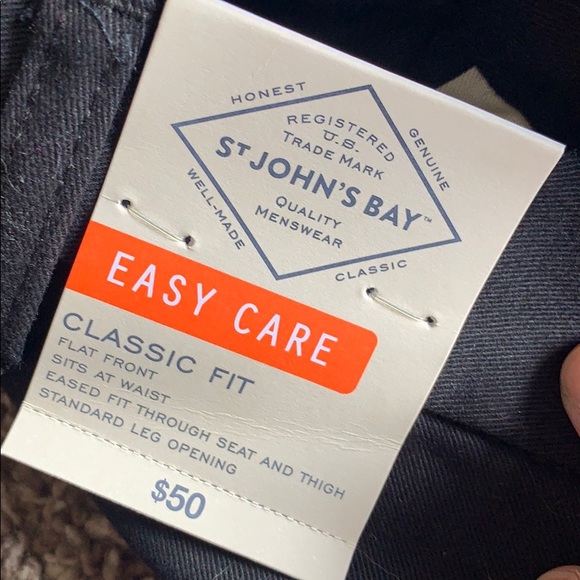 St. John’s Bay Men’s Dress Pants Classic Fit 38x34 - Picture 4 of 5